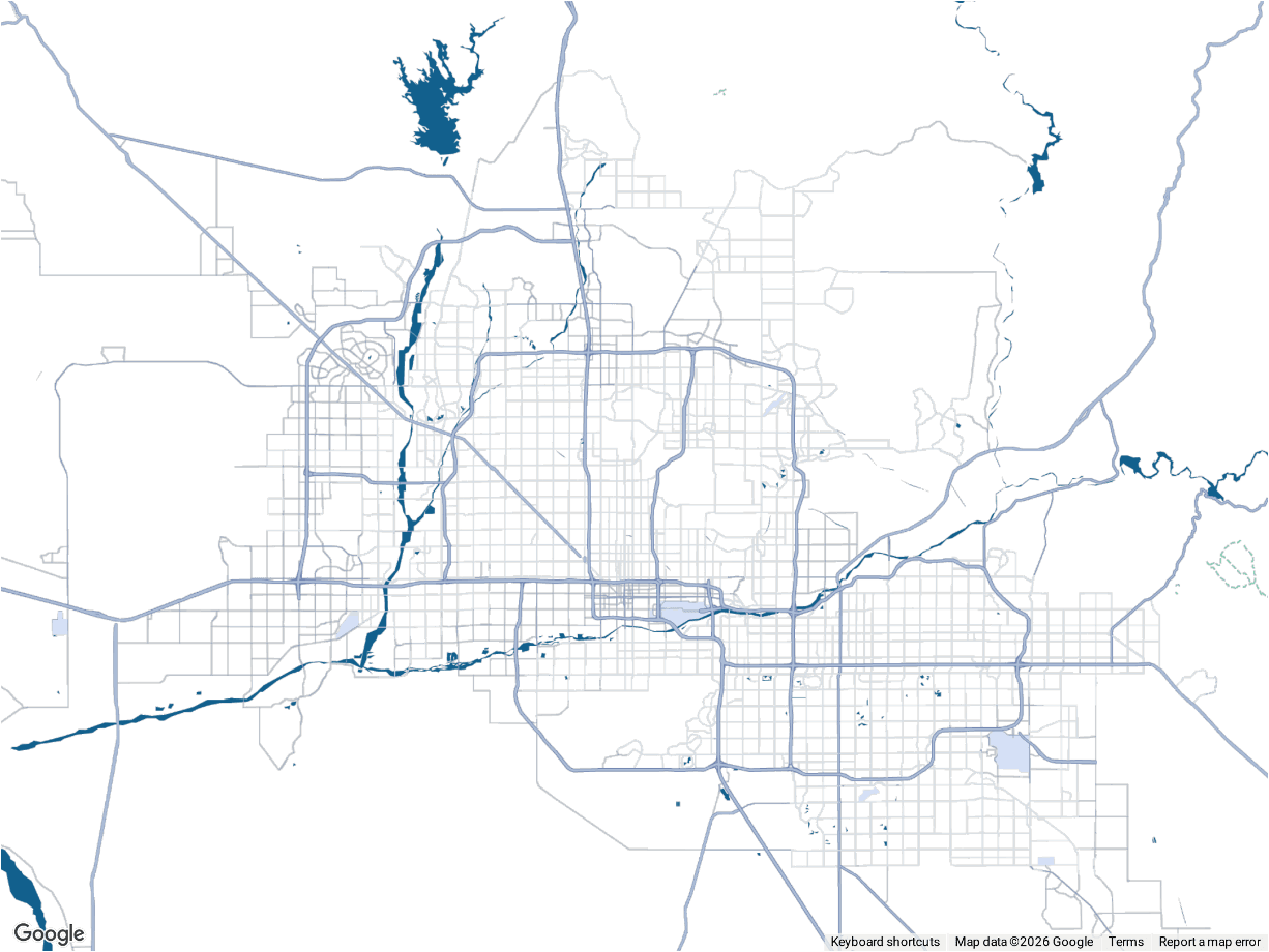 Phoenix metro service area map